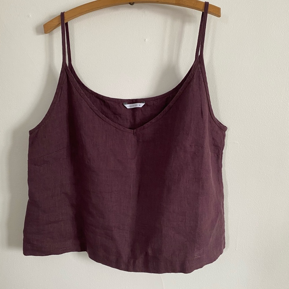 Linen tank top xl